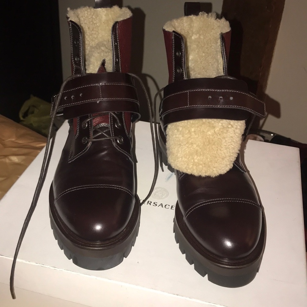 MENS SIZE 41 VERSACE ARMY BOOTS